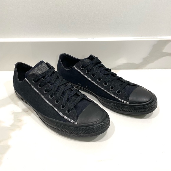 NEW Converse Chuck Taylor All Star Ox Black Low Top Sneakers (size 9.5) - Picture 2 of 5